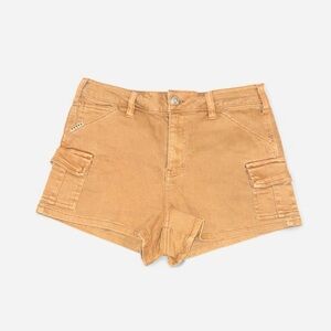 Women's Tan Cargo Shorts